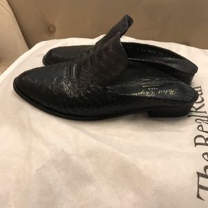 Robert Clergerie alligator skin mules